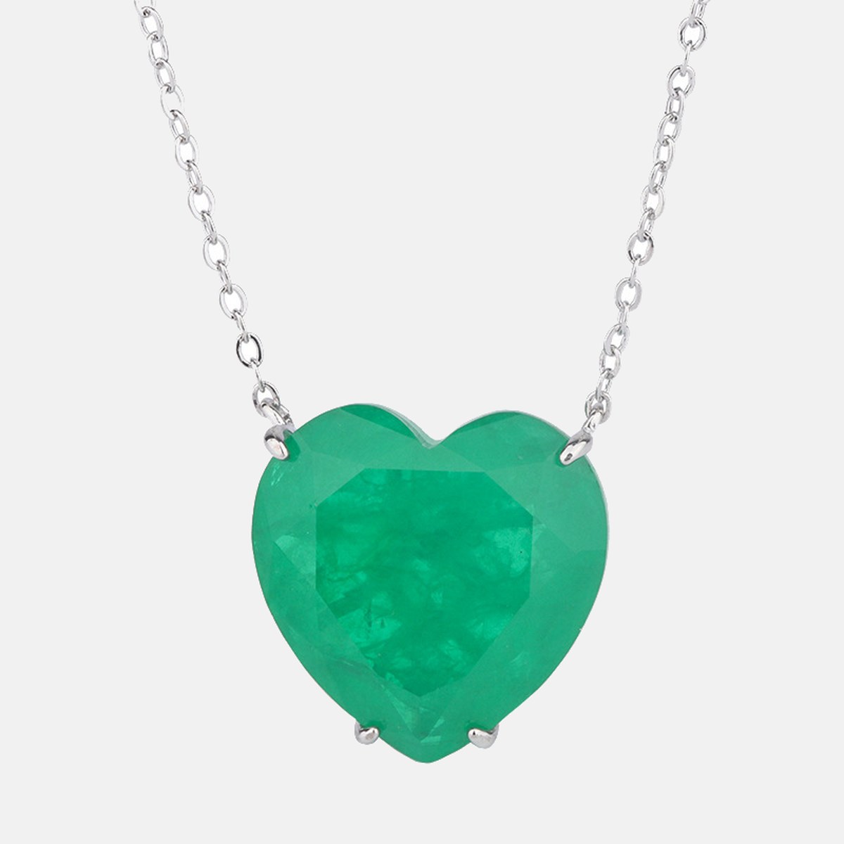 Heart Stone Necklace & Earrings
