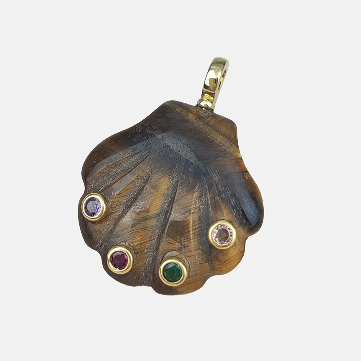 Shell Stone Charm